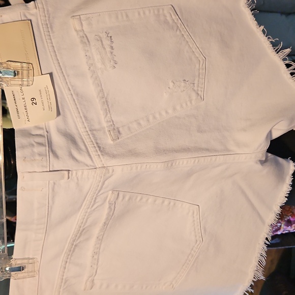 Citizens Of Humanity White Frayed Jean Shorts - Picture 8 of 8
